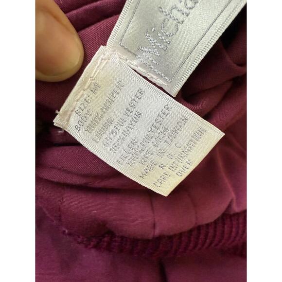 Michael Lewis Vintage reversible patterned sweater 
/fabric burgundy Vest  M - Picture 3 of 7